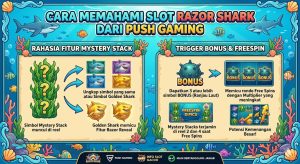 Read more about the article Review Lengkap Slot Razor Shark dari Push Gaming, Rahasia Fitur Mystery Stack dan Trigger Bonus